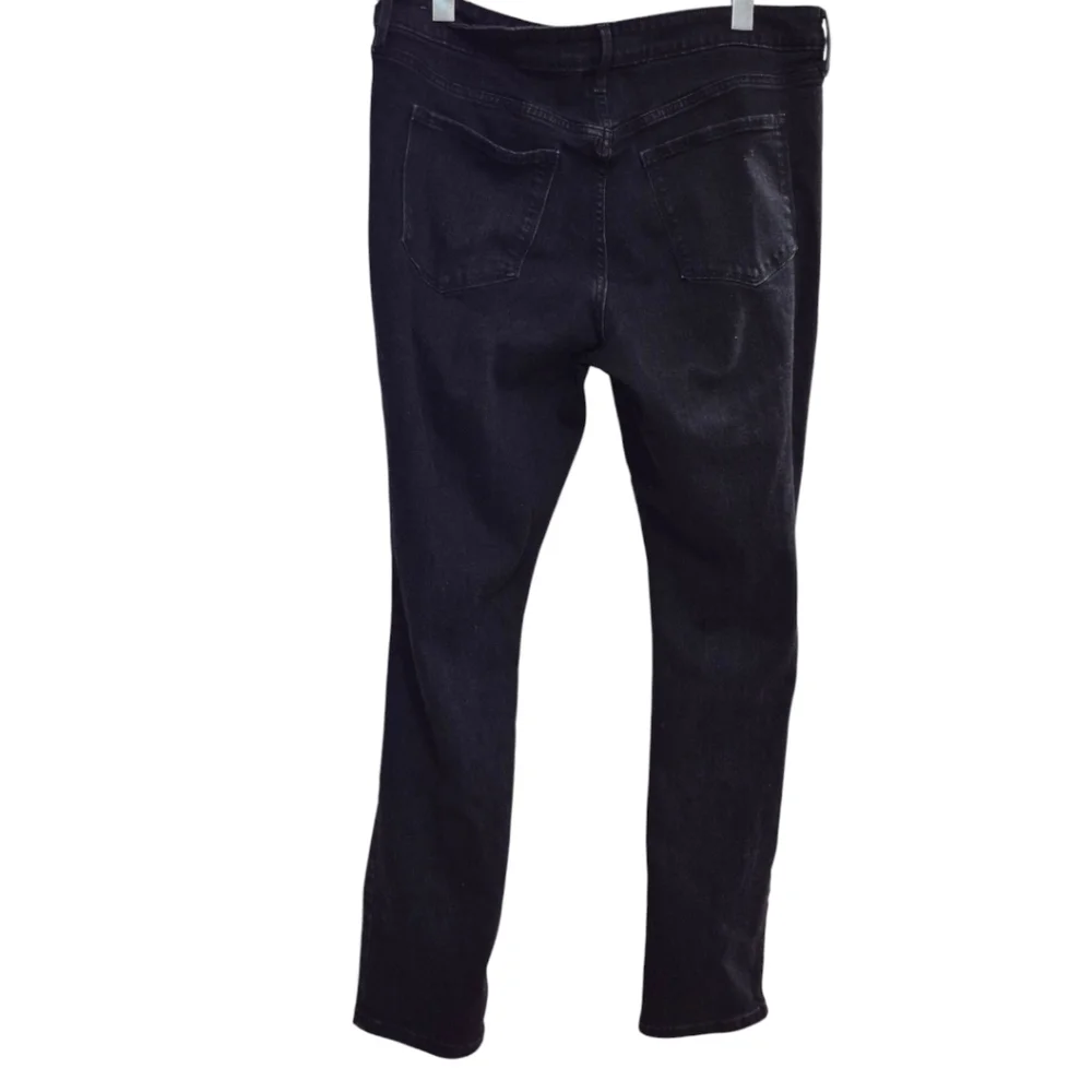 Old Navy Black Distressed Pop Icon Mid-Rise Skinny Jeans Size 16 NWOT - Picture 3 of 7